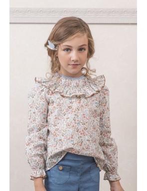 blusa gomitas mini flores...