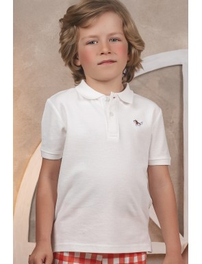 polo james piqué blanco